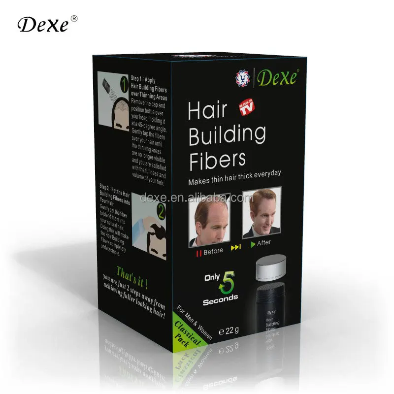 DEXE Best Quality Bulk Hair Building Fibers with 12 colors