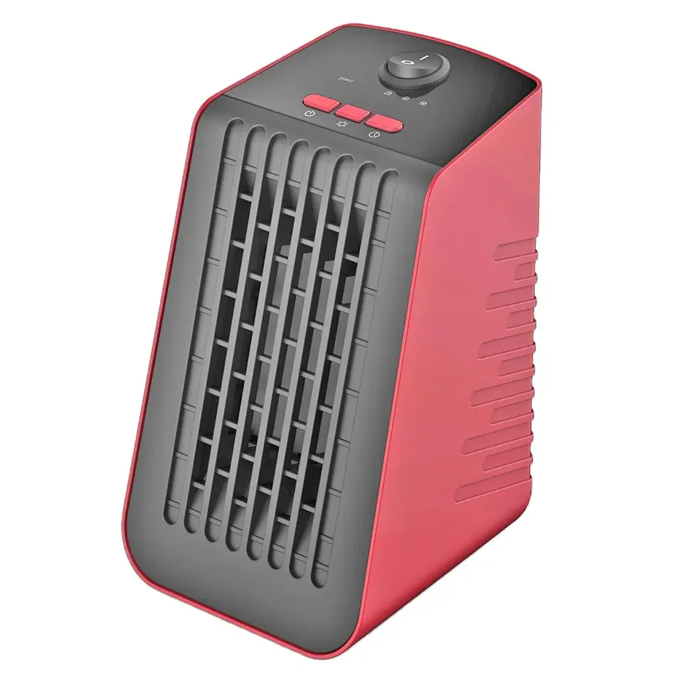low price light weight 350W retro desktop space portable room desktop heater with timer
