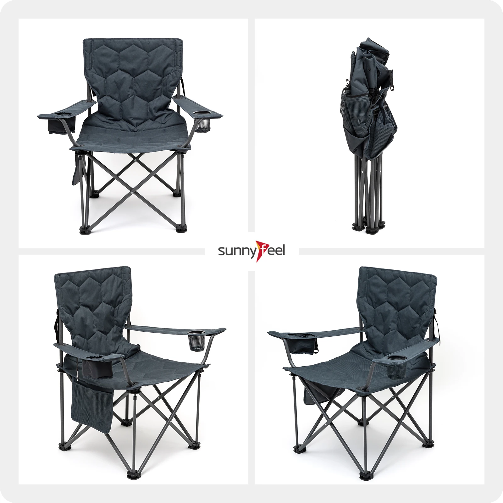 US Warehouse metal folding lightweight travel Fishing chairs for adults outdoor furniture