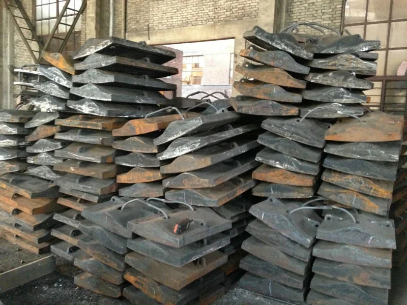 High manganese steel casting jaw crusher wear liners jaw plate