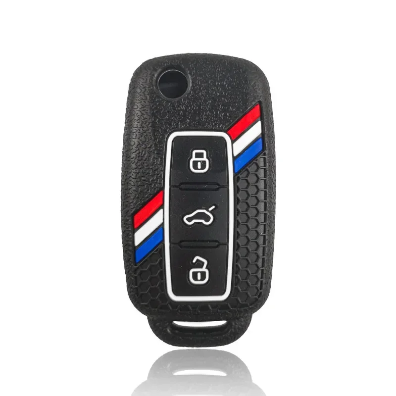 For Volkswagen VW New Silicone Car Key Cover Case Polo Passat B5 Golf4 5 6 Jetta Tiguan Golf CrossFox Plus Eos Scirocco Beetle