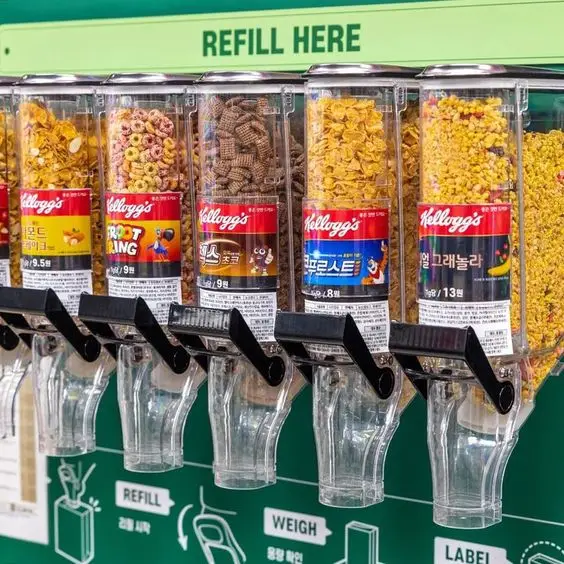 10L capacity bulk food display dispenser dry food cereal  dispensers
