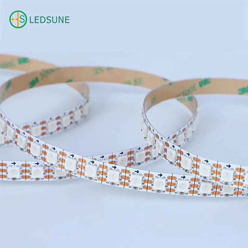 5V WS2812B 100 LEDs/m Digital Magic Dream Color White PCB WS2812 100led Addressable Pixel Tape RGB LED Strip Lights