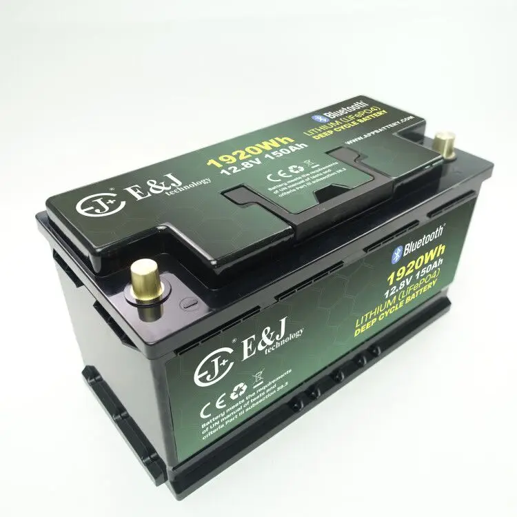 Bluetooths ECE R10 lithium L5 DIN H8 Group 49 12v 150Ah LiFePO4 battery pack for Fiat Ducato Peugeot Boxer Citroen.