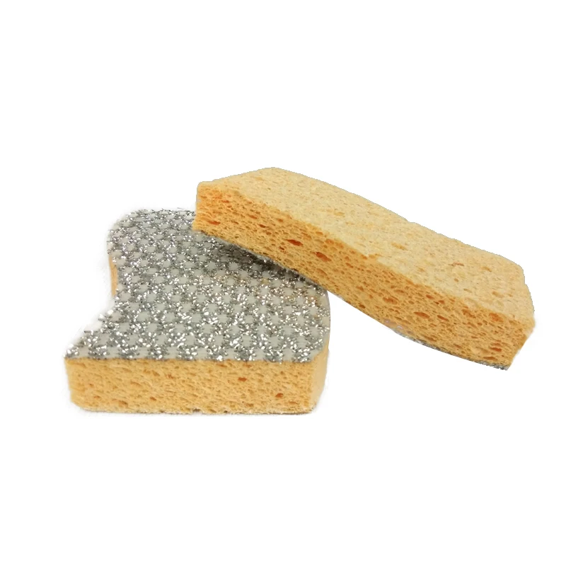 OEM ODM Eco Friendly PU Composite magic Absorbent Wholesale  Hydrophilic household pure color foam Wood Pulp cellulose sponge
