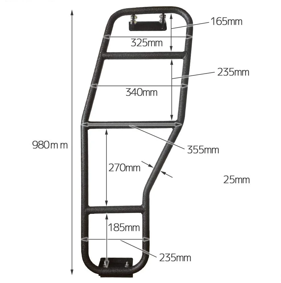 Sanyou Tail Door Foot Pedal Jimny Accessories ladder Fit for Jimny JB23/33/43