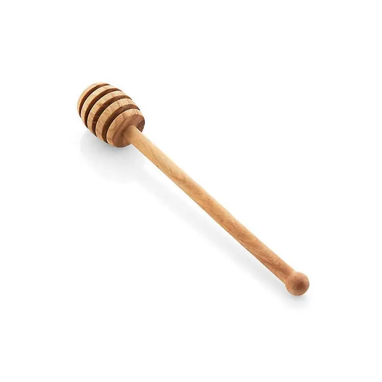 Rod bee stirrer muddler mini wooden spoon wood honey dipper stick server with jar