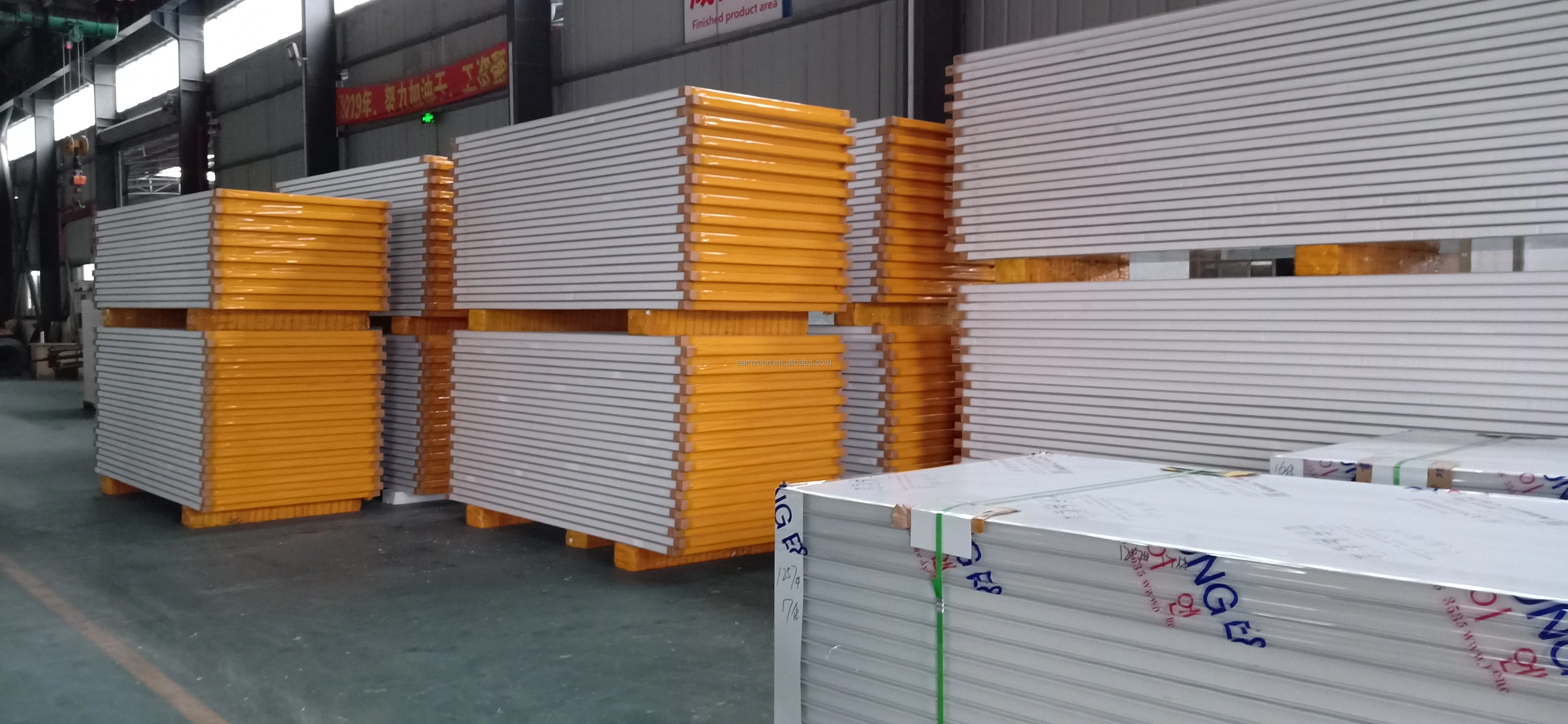 CE ISO certified 50-200 mm thick heat insulation insulation easy installation light EPS color steel sandwich panel