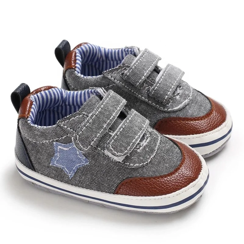 Denim Infant Boys Wholesale Sports Toddler Baby Shoes For Walker