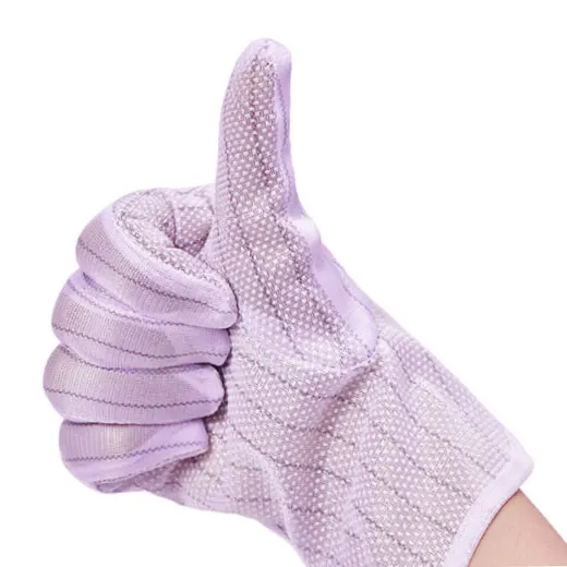 High Quality ESD pu anti-static stripe gloves