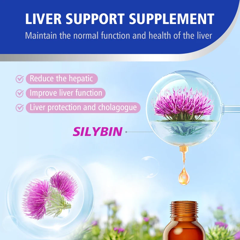 OEM&ODM Dog Liver Supplement Rich in Milk Thistle Extract, BioPerine, Turmeric Curcumin