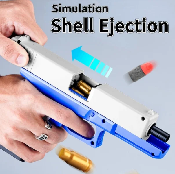 Пистолет игрушечный для детей пистолет игрушки Электрический бластер пистолет Блаз шторм пластиковый Китай мягкий шар коробка батарея стиль упаковка электронные шт Цвет