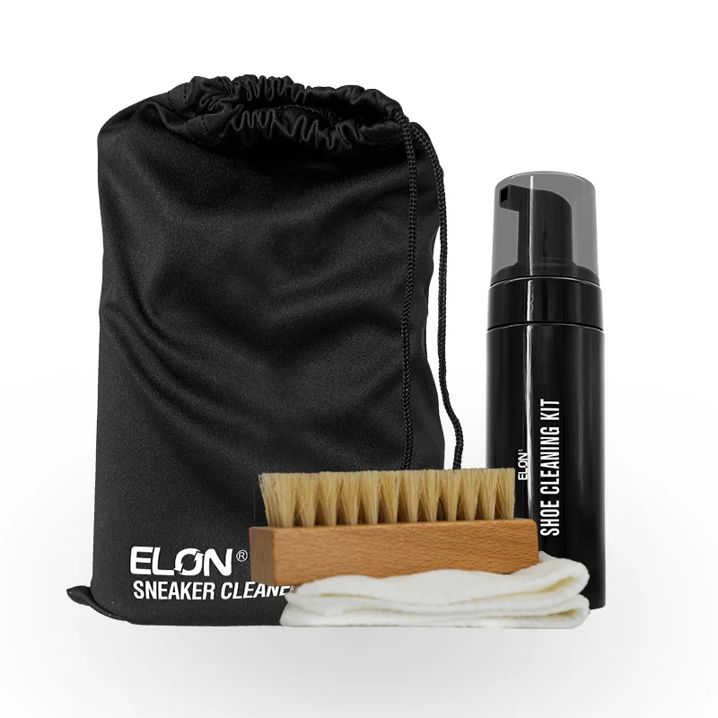 Natural Ingredients Sneaker Cleaner Kit foam Shoe cleaning Kit Shoe Cleaner With Brush microfiber towel and Bag