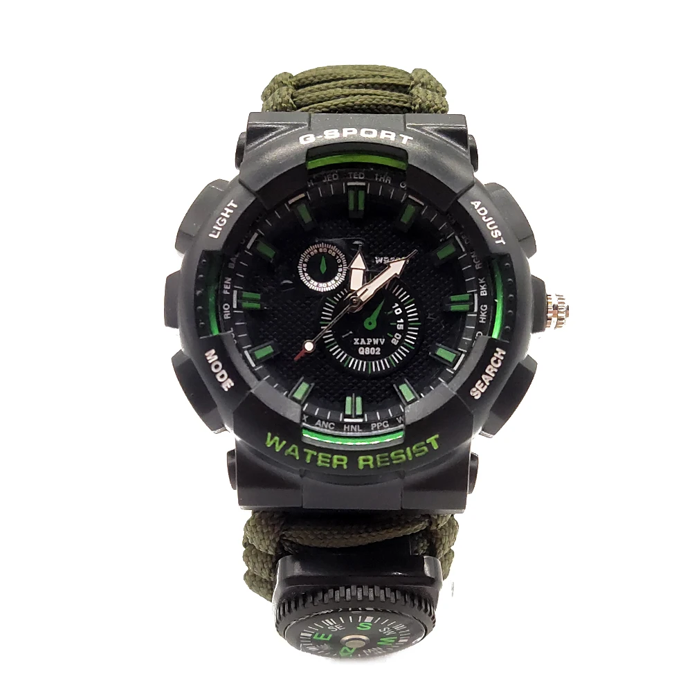 EMAK  2020 New Fashion  Outdoor Hiking Camping Survival Military Emergency Survival Compass Watch
