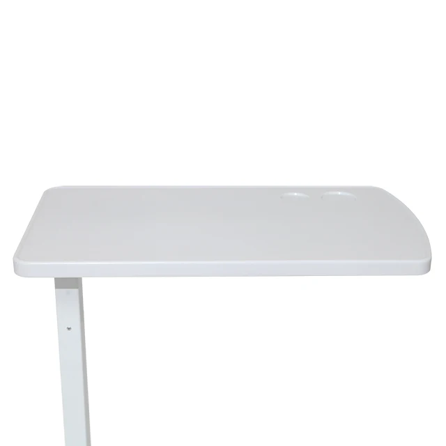 Hospital Abs Movable Adjustable Over Bed Food Table Dining Table For Patient