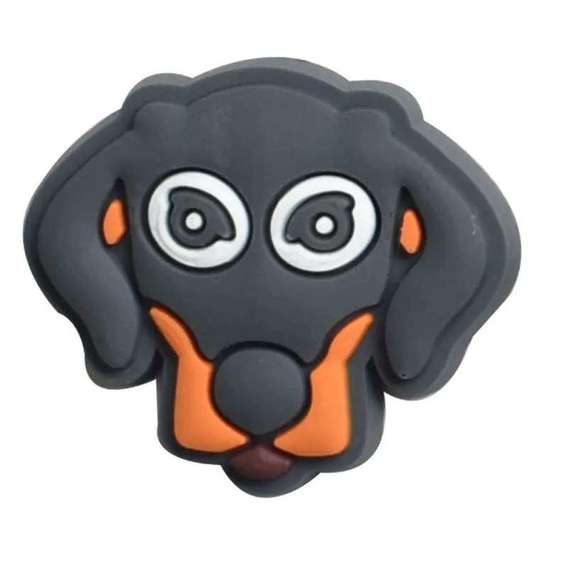 New Cute Animals Dog Cat Cartoon Animals Shoes Decoration Croc Charms Pvc For Children