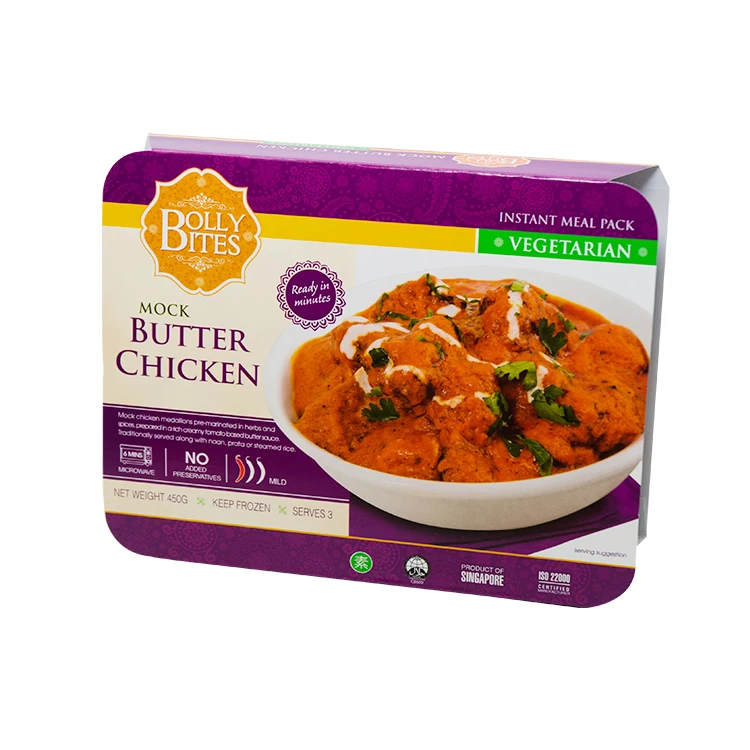 
Hot Selling Bollybites Delicious Instant Meat From Singapore Mock Butter Chicken 
