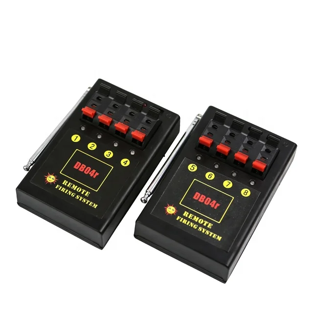 4 Cues 12 Channel Remote Wireless Pyrotechnic Firing system  Sequential Fire&Salvo fireworks firing systems