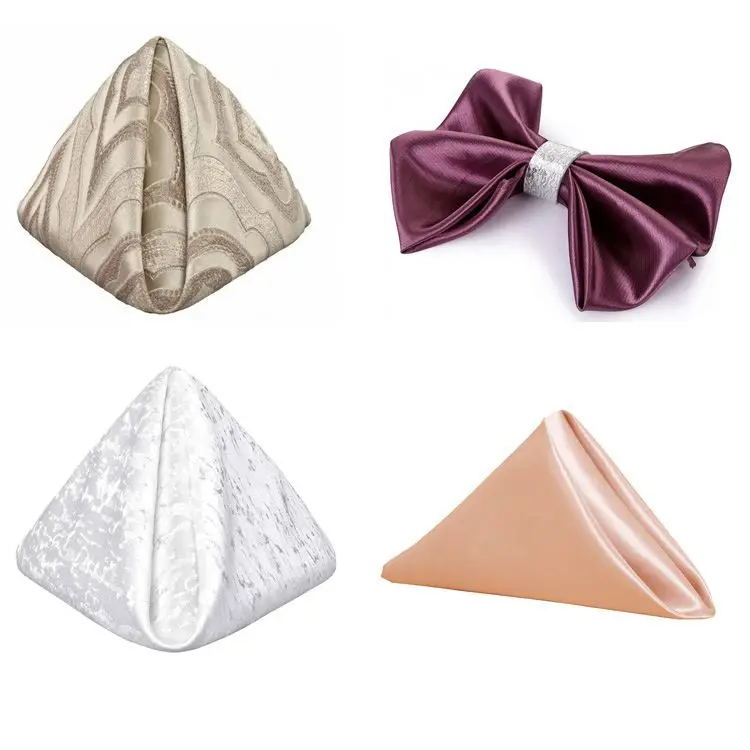 Satin Gold Chair Sashes Bow Sash for Wedding and Events Supplies Party Decoration Chair Cover Sash Gold