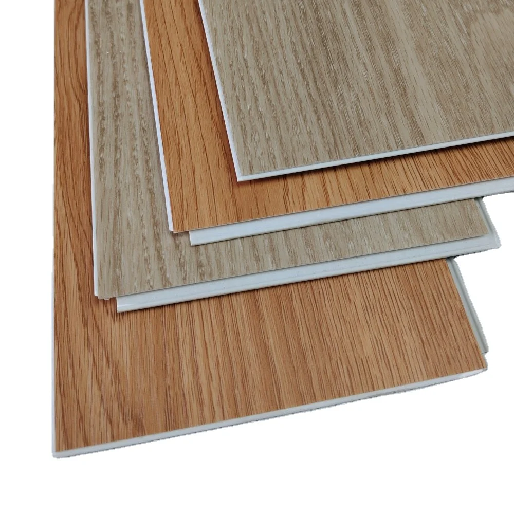 4mm 5mm 6mm 8mm Indoor Decoration Fire Resistant Spc Click Lock Vinyl Plank Flooring