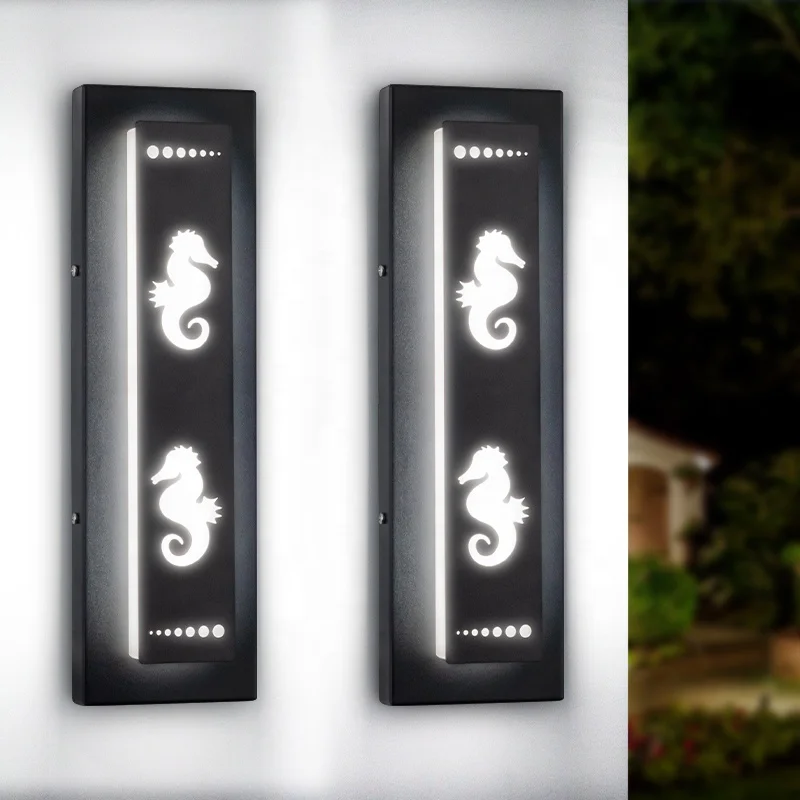 DIY Pattern Seahorse LED Wall Lamp 4000K Wall Lamp Fixture from BBT