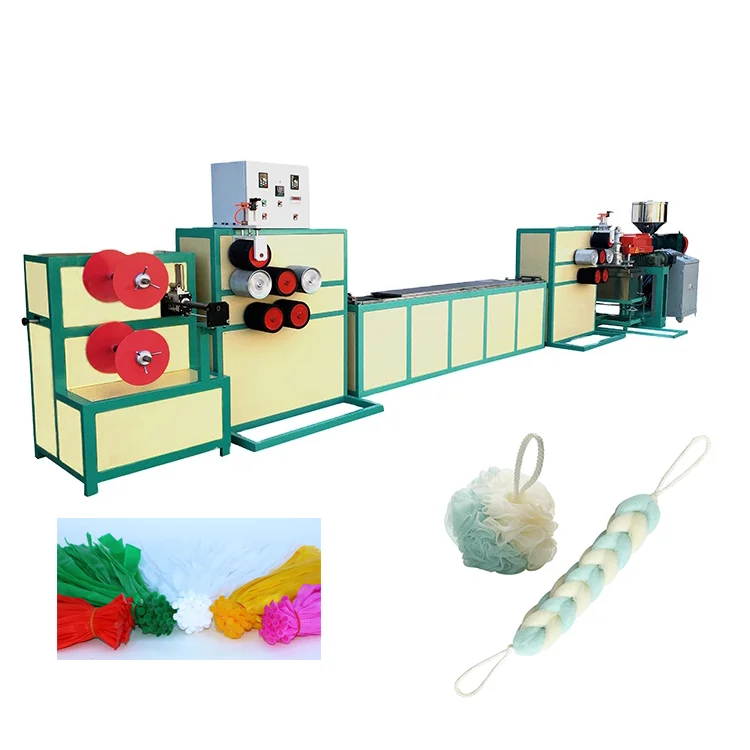 High Speed Bath Ball/Sponge Net Production Line Plastic Mesh Extrusion Line for Packing Fruit/Vegetable/toys