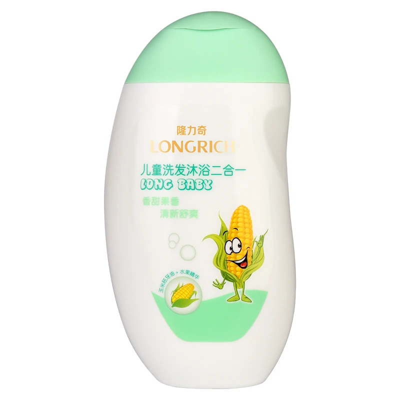 30 years history big brand longrich two in one baby shampoo natural mild no irritatingno 320ml corn oil children shampoo