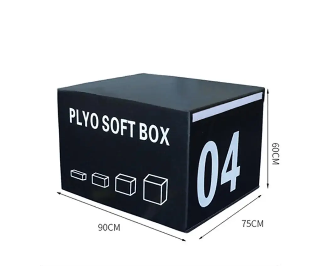 Jumping Plyo Box 4 in 1 Foam Plyometric Box High Density Foam Plyo Box for Gym Jumping Training Fitness Exercise