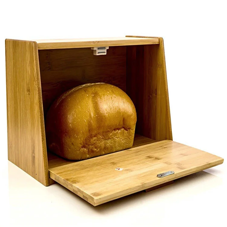 High-Quality Large Bread Bin Storage Bread Bamboo Box