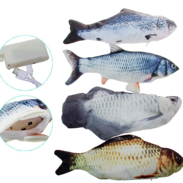 Оптовая продажа от производителя, Электрический ваггирующий движущийся Кот, рыба, кошка, игрушка, поставщик домашних животных, игрушка для кошек, рыба