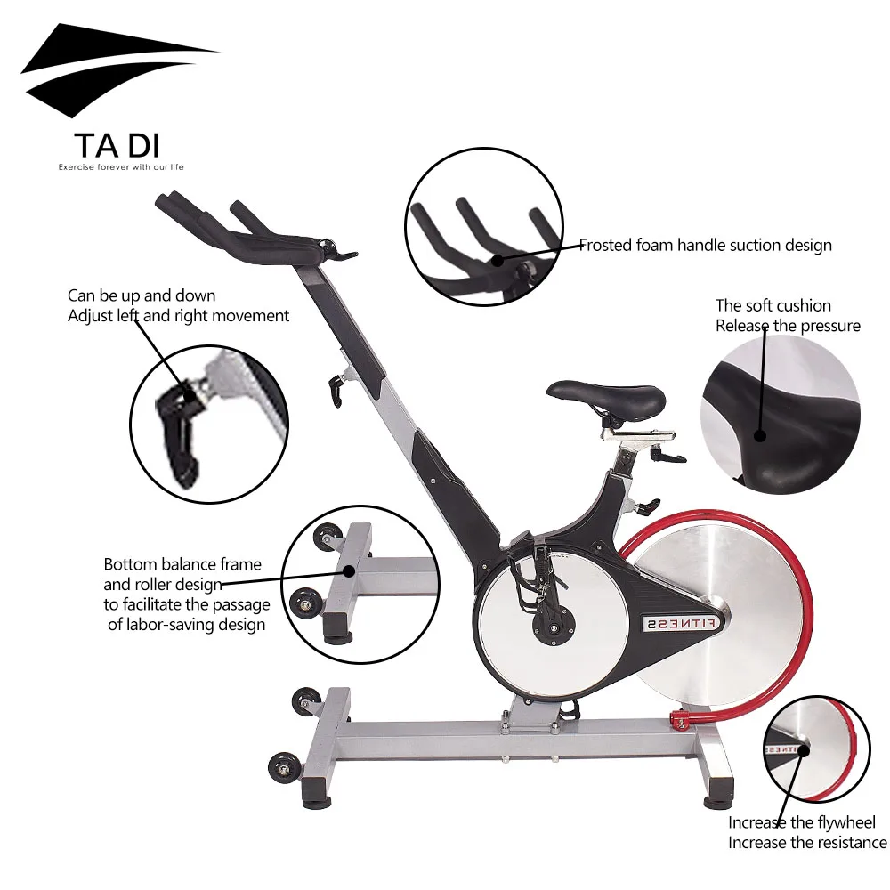 
Super Quiet and Smooth Magnetic Exercise Bike Stationary Indoor Cycling Bike for Home and Gym Use Fitness Equipment 