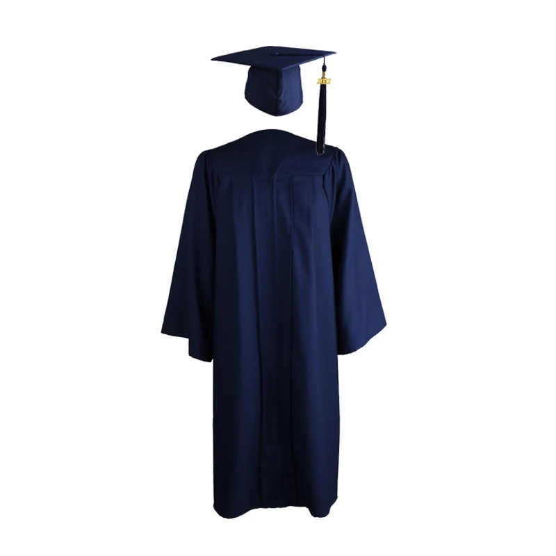 2023  Wholesale  Navy Blue University college graduation gown set