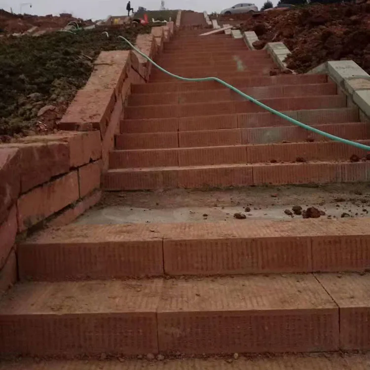 Chinese  natural stone With Rough Finish non slip surface Red Sandstone