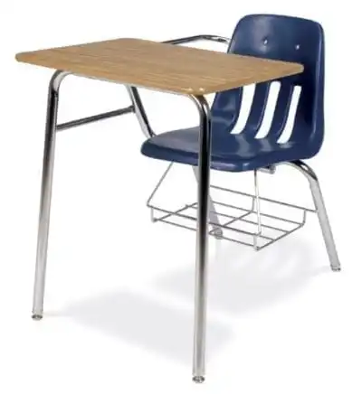 Metal classroom desks and chairs school student Multi color environmental protection single seat with Writing board  furniture