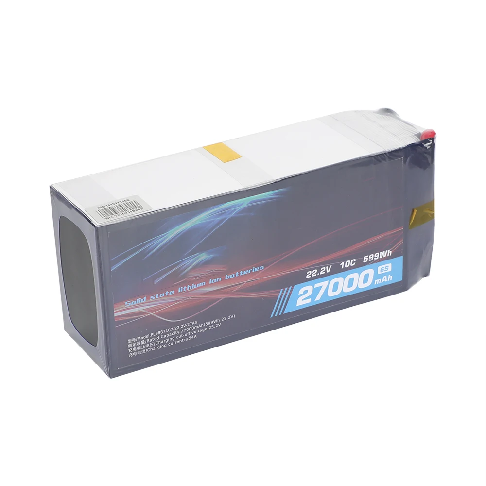 Мощный 6s 22 2 V 27Ah Аккумулятор для дрона с длительным циклом БПЛА батарея NCM твердотельный аккумулятор