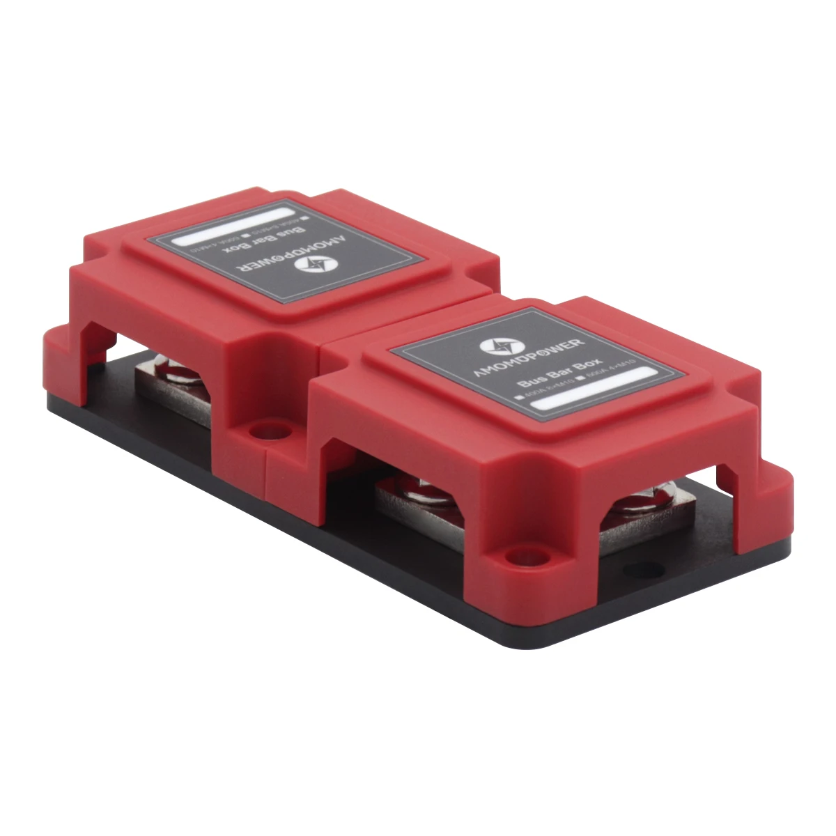 Amomd  400A M8/M10 Dual Modular 8 Studs Heavy Duty Copper Busbar for Solar System