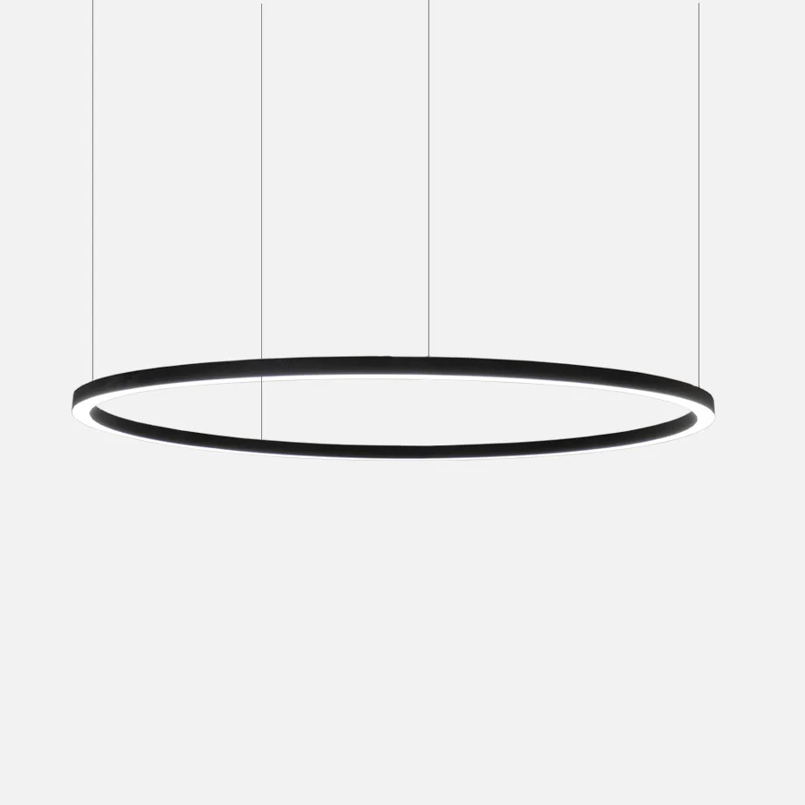 Creative design Hanging circular ring light profile pendant halo light various diameters