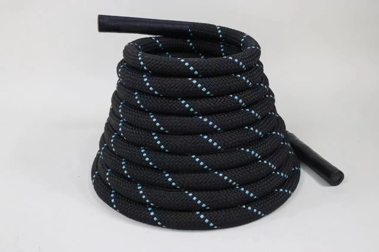 Climbing Ropes with Carabiner Eyehook Core Strength Power Hemp Rope