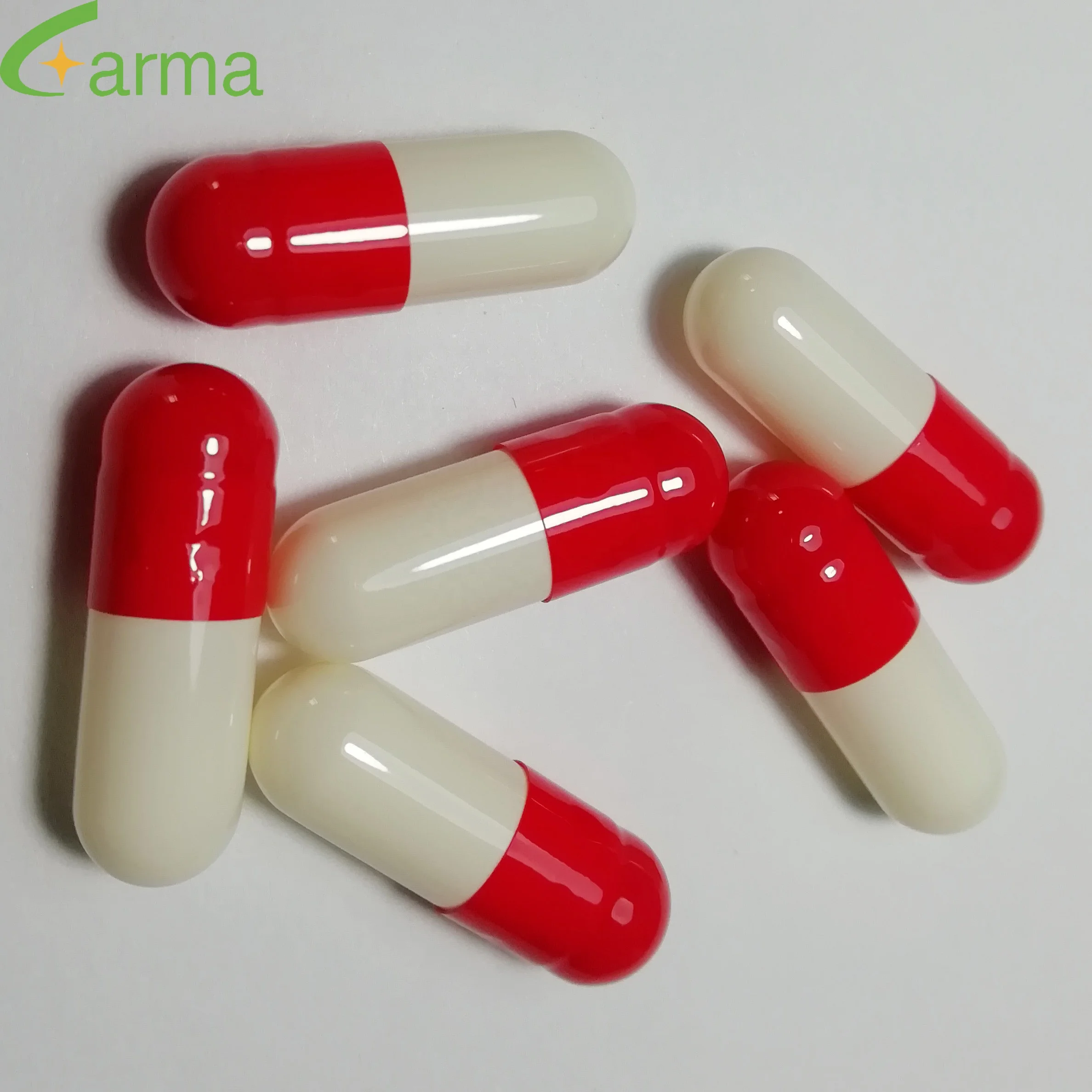 Red white colored BSE Free Empty Hard Gelatin Capsules