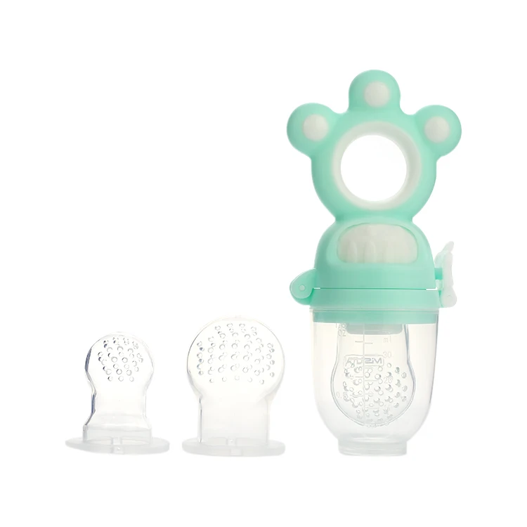 
OEM Fruit And Vegetable Chewing Bag Baby Teether Auxiliary Food Device Pacifier Juice 