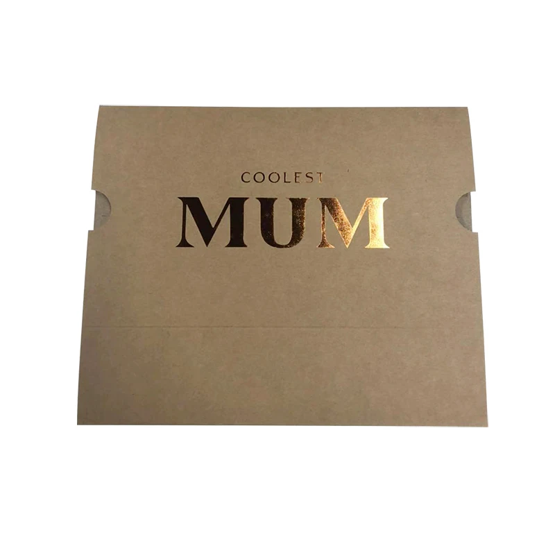 Eco Friendly Brown Kraft Paper Foldable Drawer Gift Box Custom Luxury Socks Drawer Sliding Packaging Box With Plastic Sleeve
