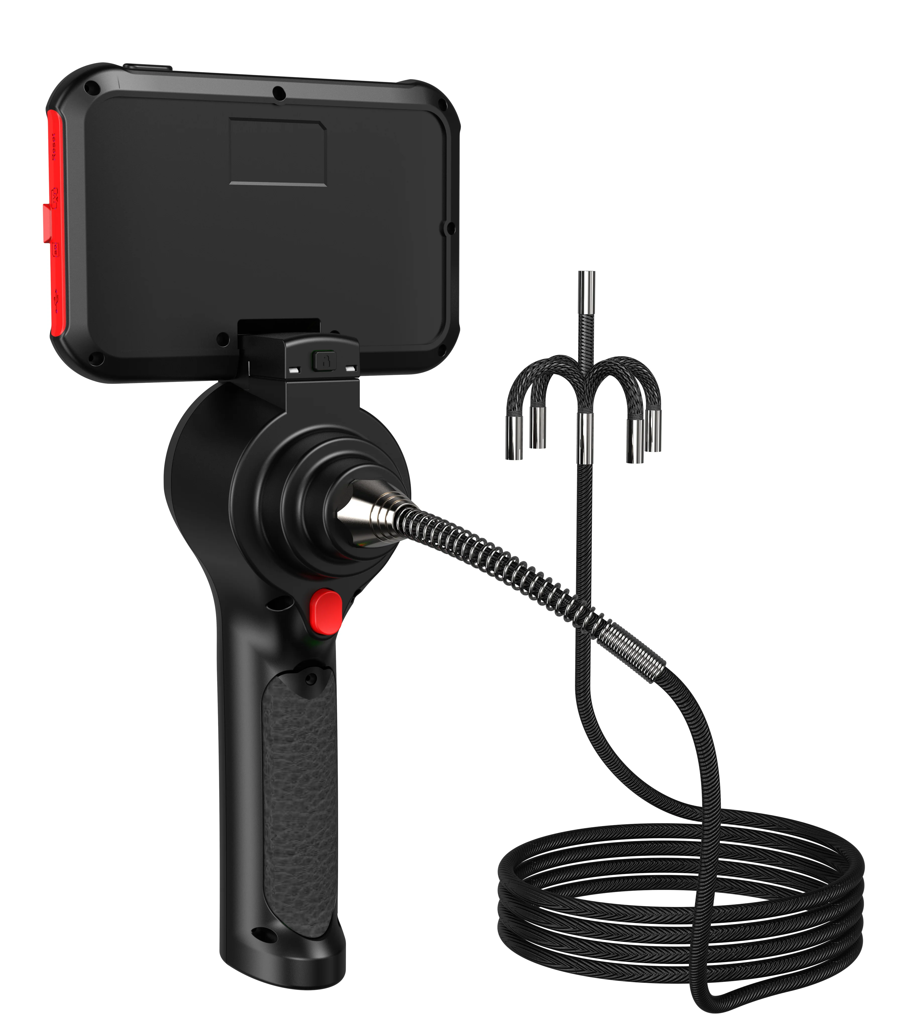 4-way articulation inspecting endoscope 720 degrees car inspection camera  portable inspection videoscope handheld videoscope