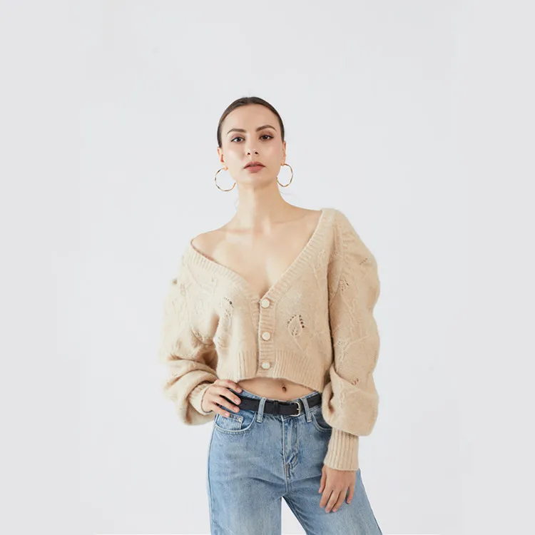 
solid color retro fashion lambswool knit fabric off shoulder sweater 