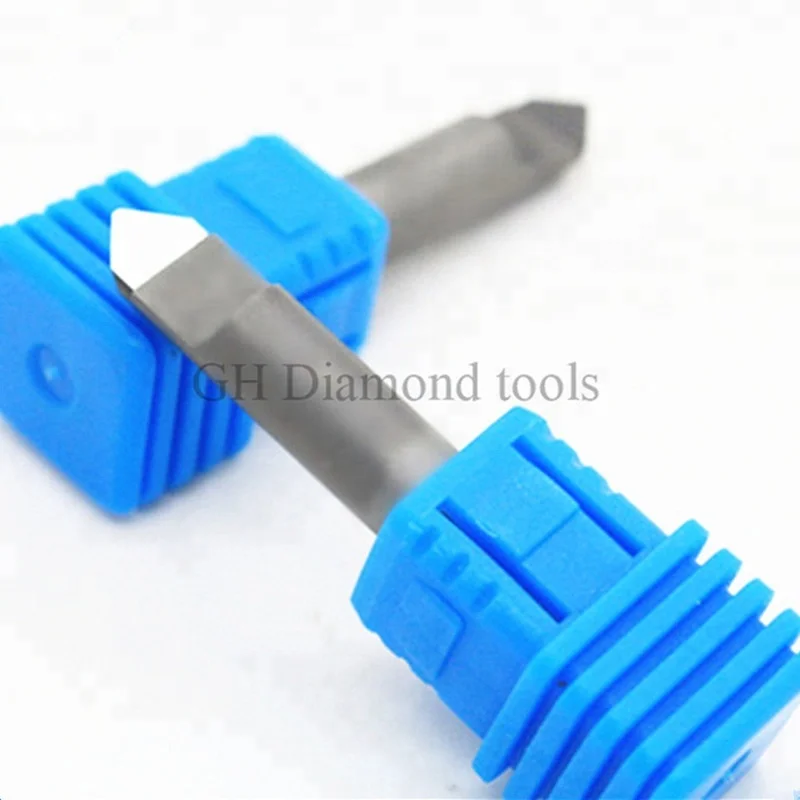 Wholesale CNC Diamond V router bits PCD engraving tool for carving stone marble granite