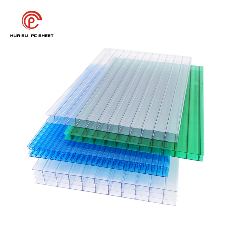 Factory Cheap Price Uv Coating X-structure 25 Mm Hollow Polycarbonate Sheet For Curtain Wall