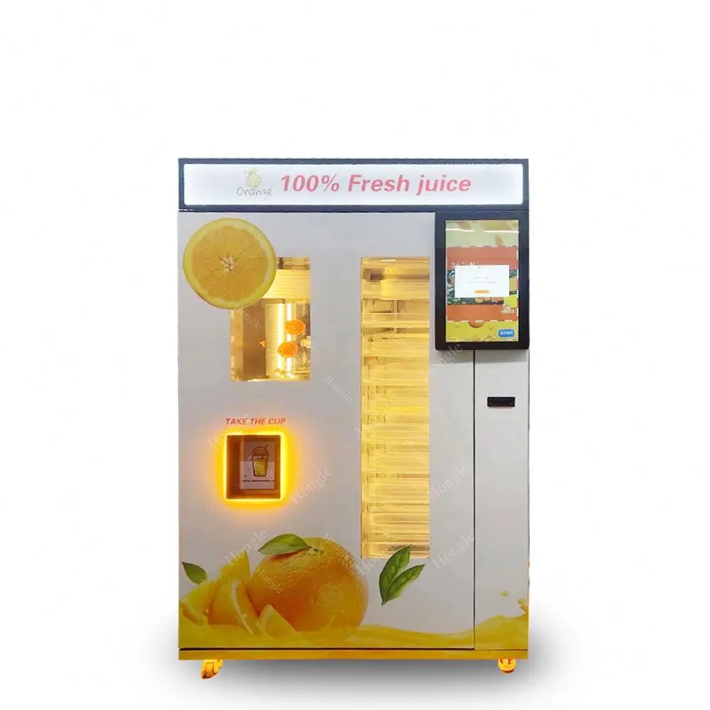 2 Juicer Fresh Fruit Vending Machine