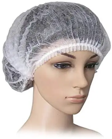 Disposable cap Mob Caps Hair Net Cap 100pcs elastic Free Size for Cosmetics, Beauty, Kitchen, Cooking, Home Industries, Hospital
