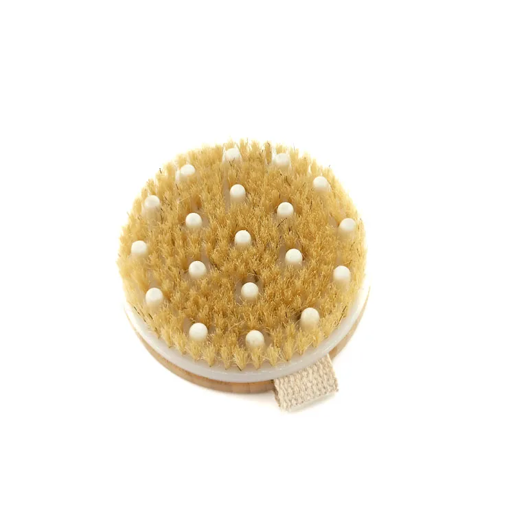 
Manufacturer Vegan Body Bath Brush Sisal Cactus Skin Dry Brush For Exfoliating Custom Logo 