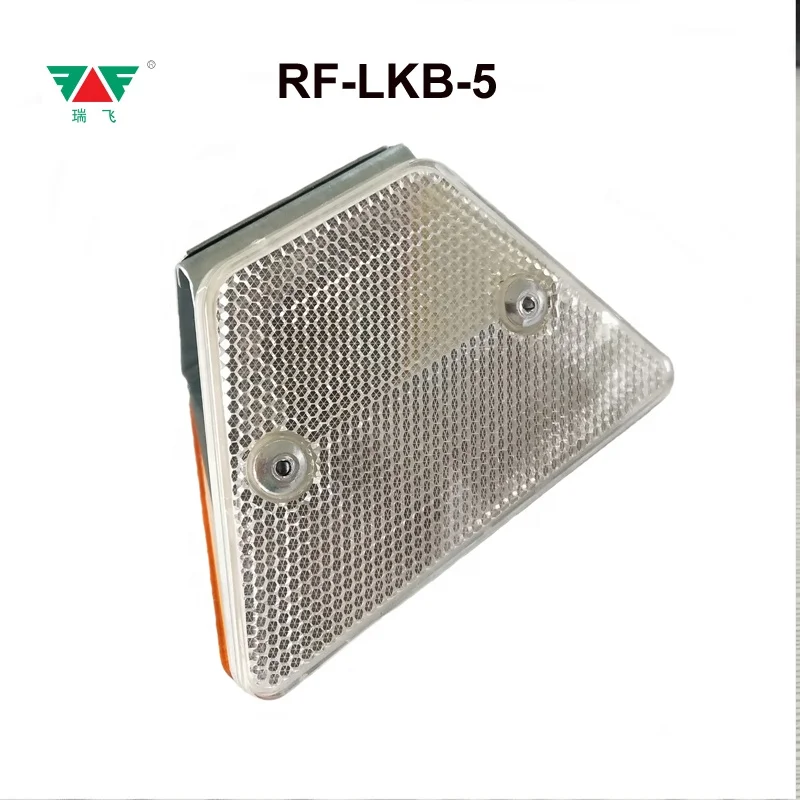 High Visible Highway Using Delineator Yellow-White Double Faced Ladder Shaped Two Reflectors Roadway  Delineator