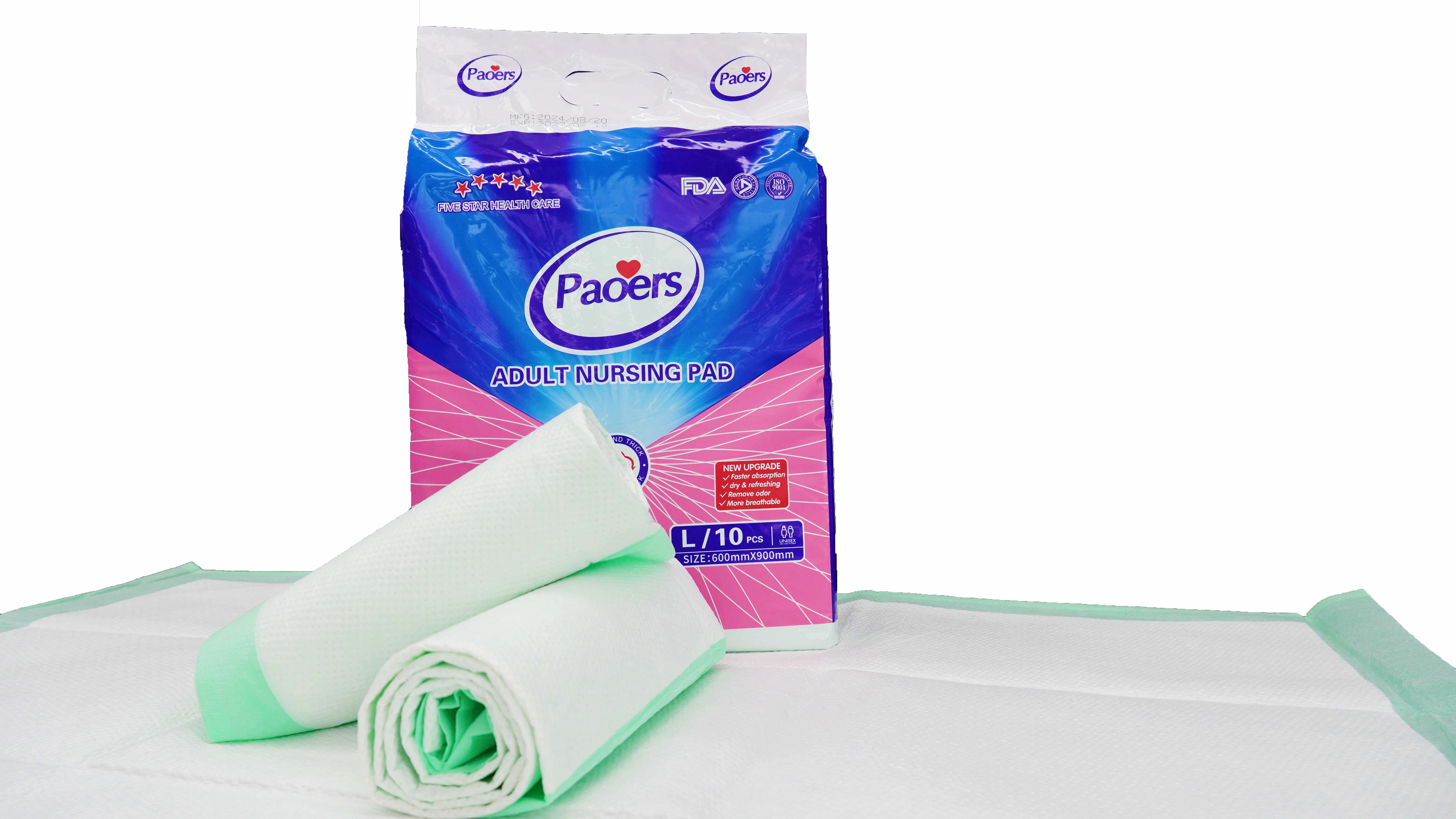 Hospital Grade Adult Disposable Waterproof Bed Sheet Incontinence Disposable under Pads for Old People